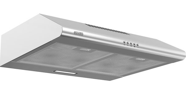 Evido CHS6BX.1 hagyományos 60 cm inox konyhai elszívó hátsó és felső kivezetéssel, aluminium zsírszűrővel