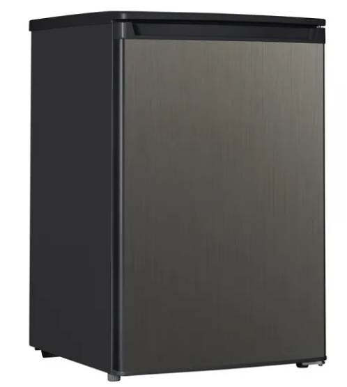 MPM MPM-131CJ-18/AA sötét inox hűtőszekrény fagyasztó nélkül 127 liter 58x55x85 cm levehető tetővel MPM131CJ18AA
