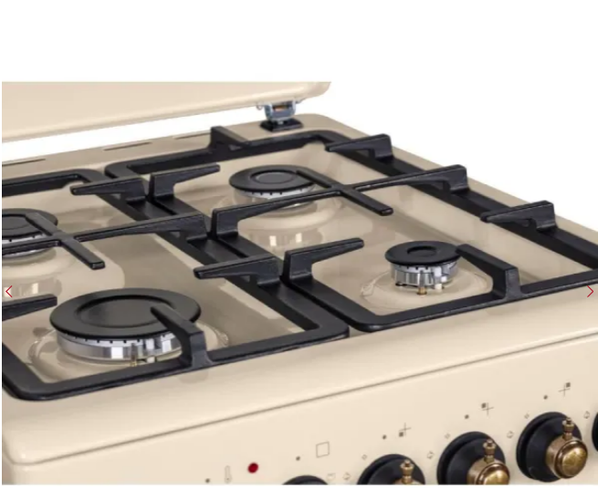 MPM MPM-54-KRM-14 retro bézs kombinált tűzhely 6 funkciós elektromos sütővel 54KRM14 