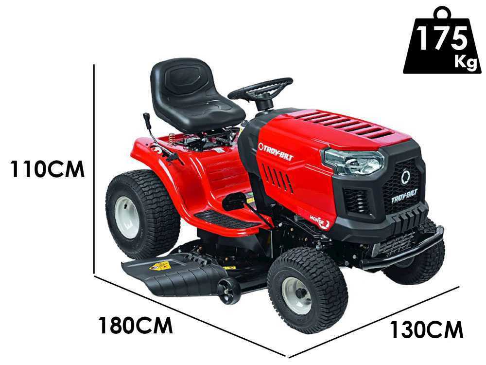 Troy-Bilt, MTD Horse 107T-S AutoDrive oldalkidobós mulcsozós 2 hengeres fűnyíró traktor 107 cm, 11,4 kW