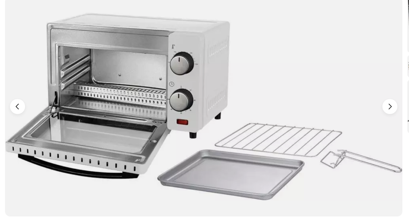 Kalorik TKG OT2021WHLD fehér minisütő hőfokszabályzóval: 90-230 ° C OT2021WHLD