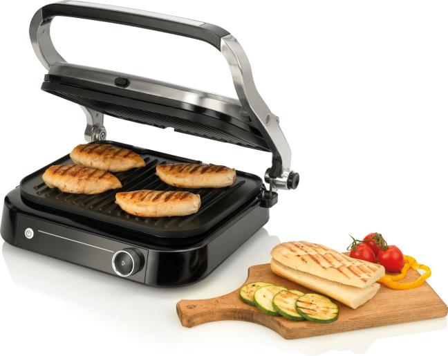 Gorenje GCG2100S Prémium kontakt grill 31x24cm sütő felület 2100W, 7 sütési program