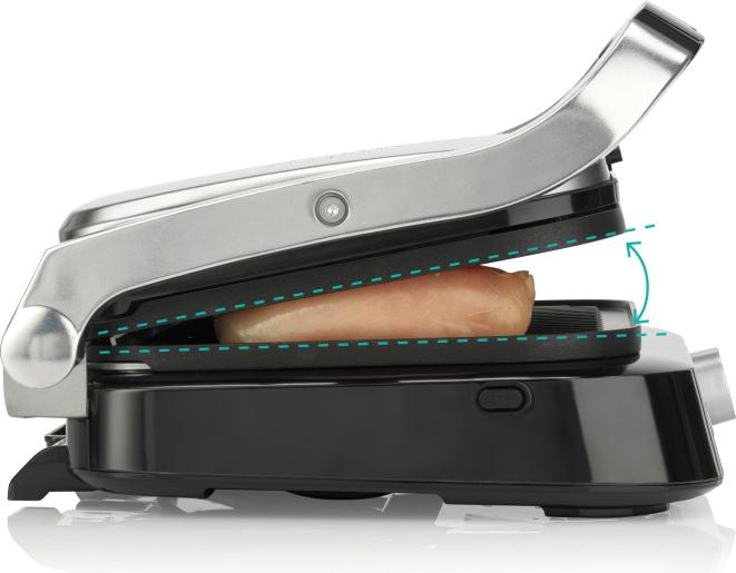 Gorenje GCG2100S Prémium kontakt grill 31x24cm sütő felület 2100W, 7 sütési program