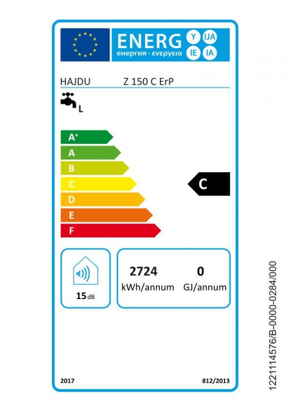 Hajdu Z150 C ERP elektromos vízmelegítő 150 liter, kerámia fűtőbetéttel