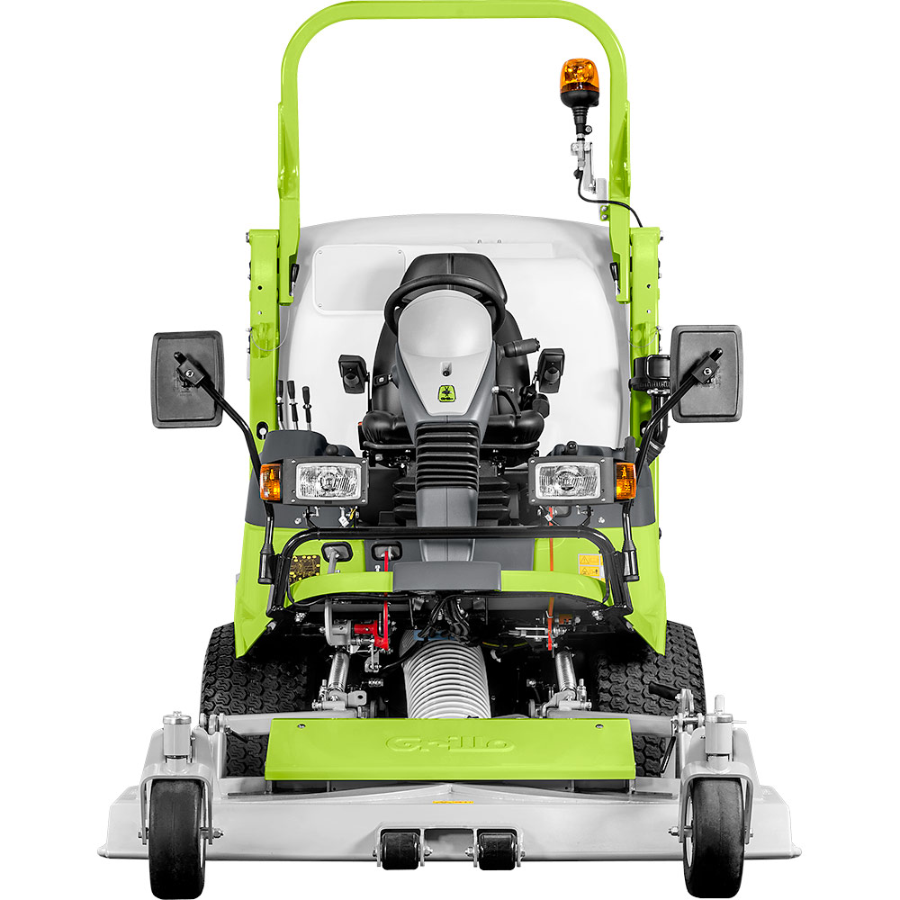 Grillo FD 2200 4WD magas ürítésű frontkaszás fűnyíró traktor,hidrosztatikus váltóval,155 cm-es vágóasztallal és 230cm-es magasságig emelhető gyűjtő kosárral