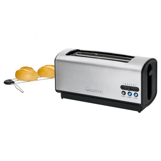 Clatronic TA 3687 hosszú szeletes kenyérpirító inox TA3687
