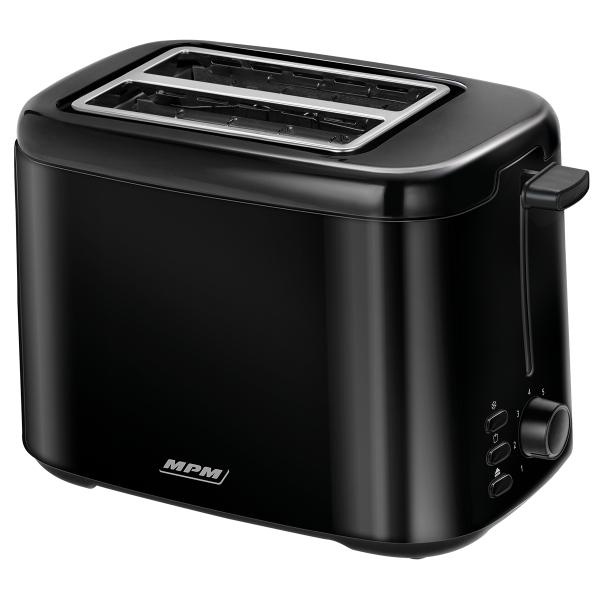 MPM MPM-MTO-07/C kenyérpiritó fekete-inox, 850W