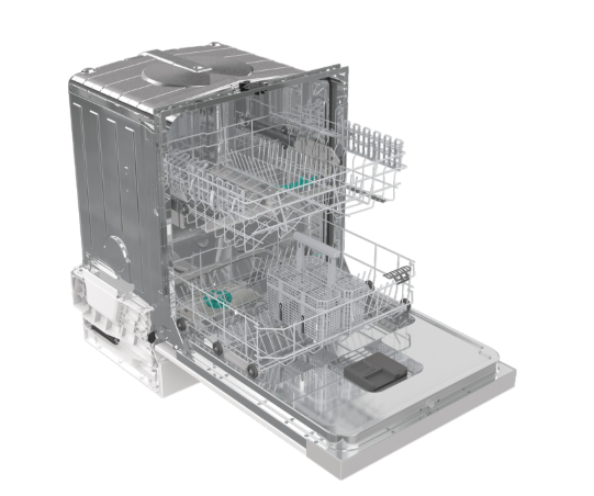 Gorenje GI642E90X beépíthető kezelőpaneles mosogatógép, inox, 13 teríték, 59.8x57.5x81.6 cm 