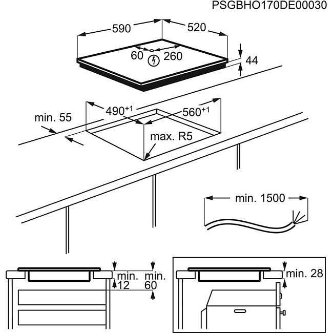Electrolux EIT61443B indukciós beépíthető kerámialap