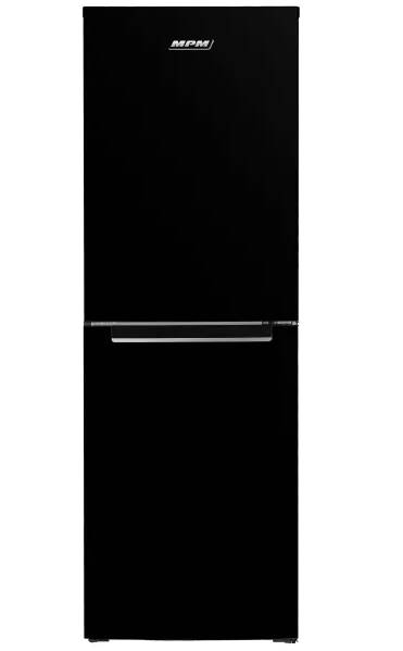 MPM MPM-230-FF-54 No Frost fekete alulfagyasztós kombinált hűtőszekrény, 144/86L, 55x64x166 cm 