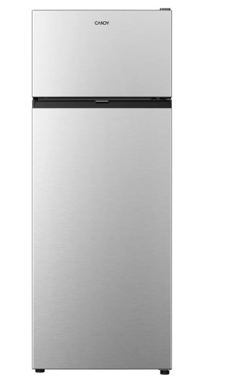 Candy CNDQ2S514EX felülfagyasztós kombinált hűtőszekrény, 170/36L, 54.5x54.6x143 cm, inox szín 