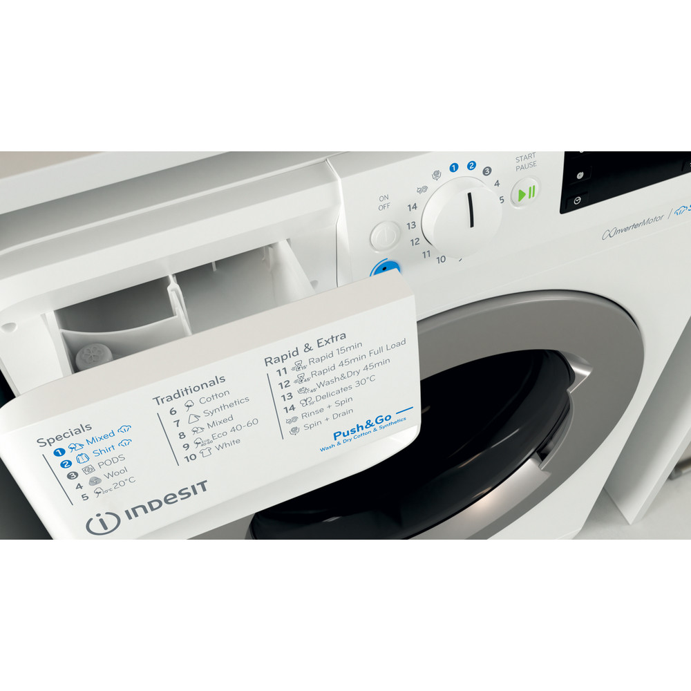 Indesit BDE 96436 EWSV EE mosó-szárítógép, 9/6 kg, 59.5x54x85 cm