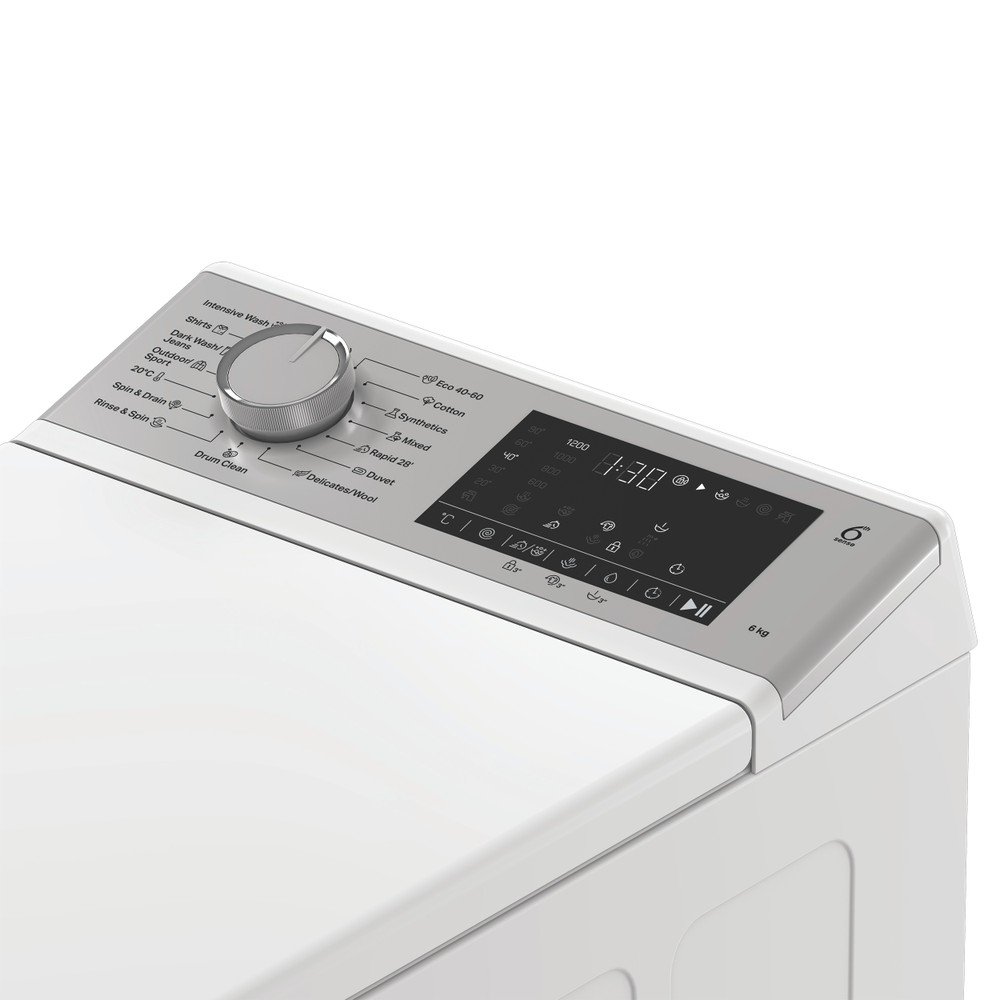 Whirlpool TW622DSFCEE felültöltős mosógép, 6 kg, 40x60x90 cm