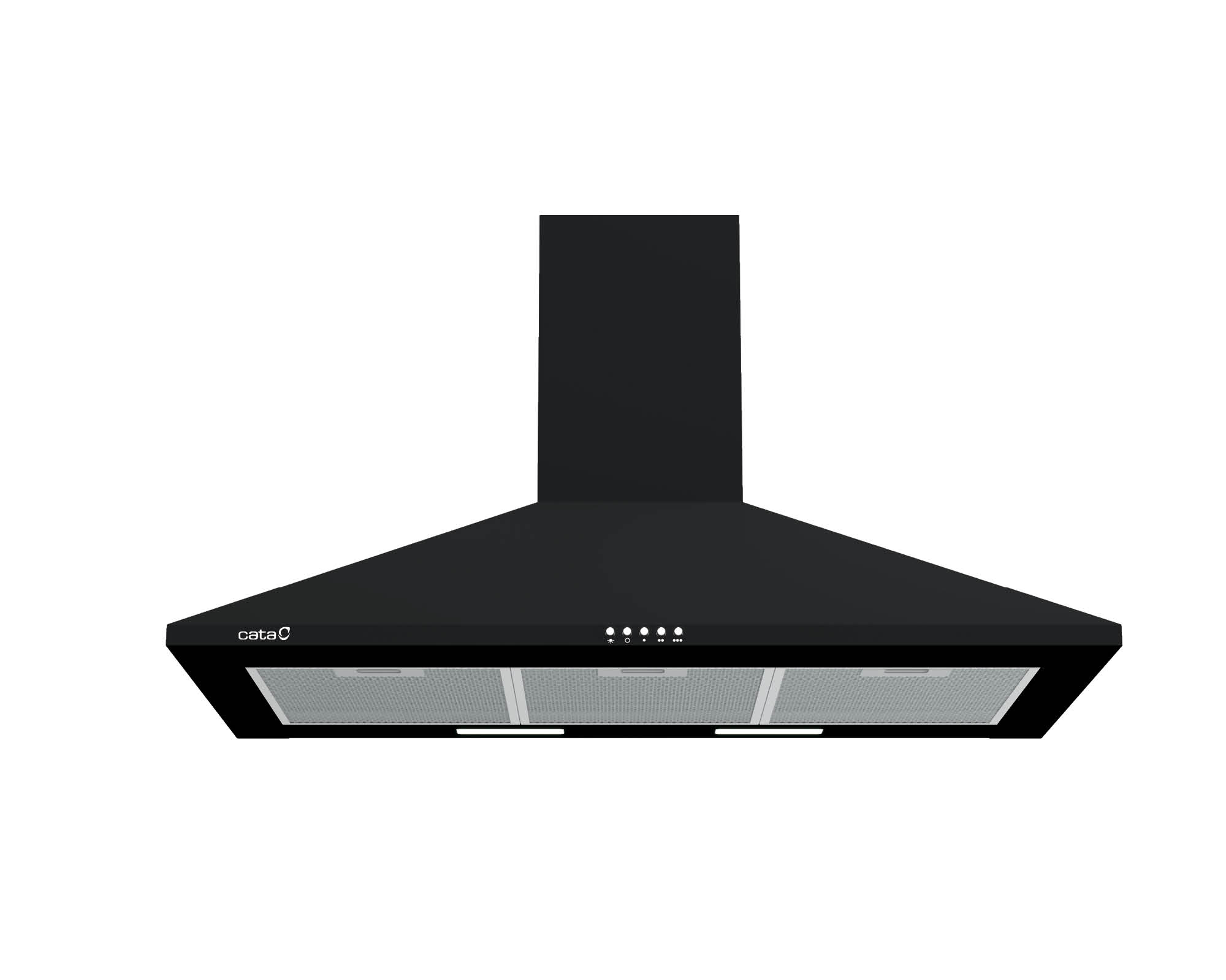 Cata OMEGA 900 BK/M 90cm fekete kürtös konyhai elszívó
