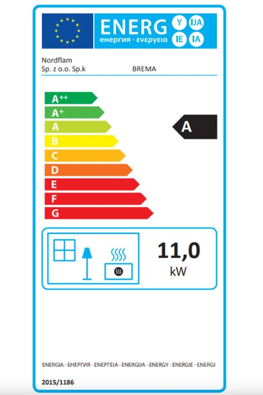 Nordflam Brema ECO öntvény kandalló 3 üveggel 11kW