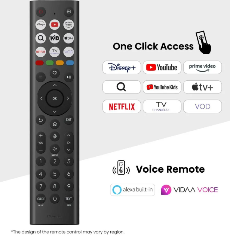 Hisense 100U7Q 4K UHD Smart MiniLED ULED TV, 100", 254 cm