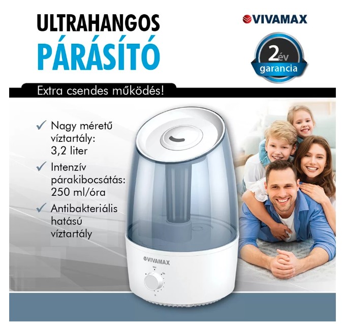 Vivamax GYVH60 ultrahangos párásító