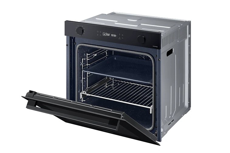 Samsung NV7B41301AK BESPOKE beépíthető légkeveréses sütő, 76 L, pirolitikus tisztítás,Wifi, 56x54.9x57.9 cm, fekete 