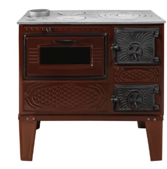 Hunor YTK 210 sparhelt barna balos 7,85 kW, öntvény tűztérrel, 81x40x75 cm 