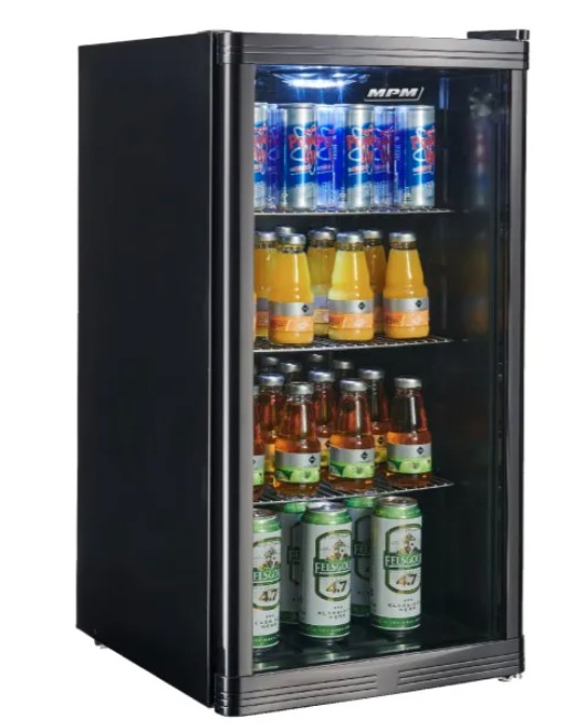 MPM MPM-93-VT-08 borhűtő, 88L, 43x48x83 cm, fekete szín 