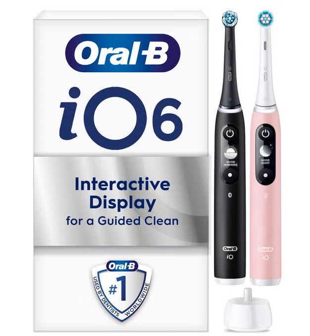 Oral-B iO6 DuoPack Black + Pink elektromos fogkefe 