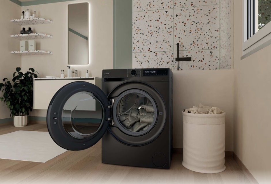 Candy BWR 485SBL6G-S mosó-szárítógép, 8/5 kg, inverter motor, 59.5x52.2x85 cm, antracitszürke szín 