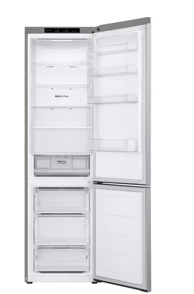 LG GBV22L0EPY No Frost alulfagyasztós kombinált hűtőszekrény, Smart Inverter Kompresszor, 277/110L, prime ezüst, 59.5x68.2x203 cm