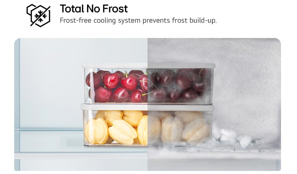LG GBV22L0EPY No Frost alulfagyasztós kombinált hűtőszekrény, Smart Inverter Kompresszor, 277/110L, prime ezüst, 59.5x68.2x203 cm