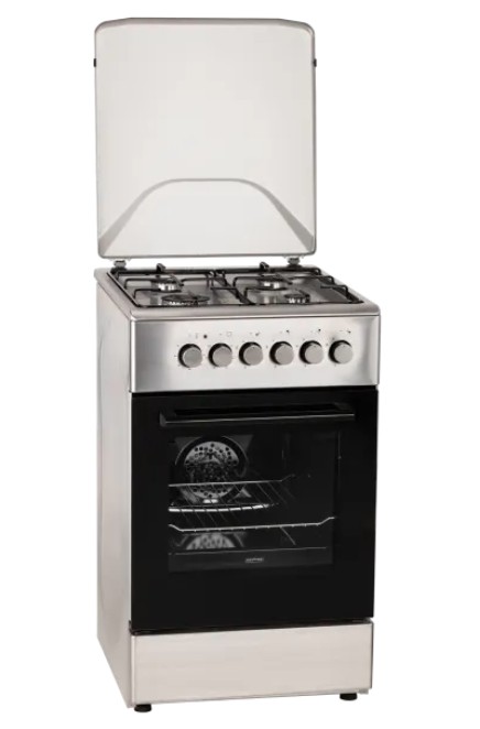 MPM MPM-56-KGM-06E kombinált tűzhely, 46L, 50x60x85 cm, inox 