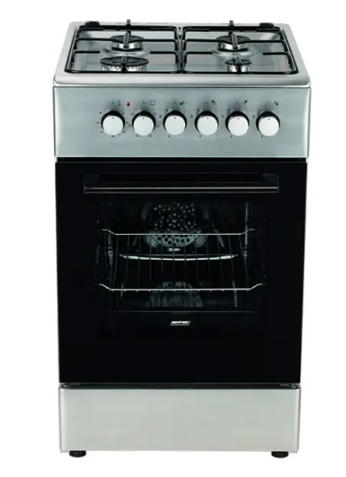 MPM MPM-56-KGM-06E kombinált tűzhely, 46L, 50x60x85 cm, inox 