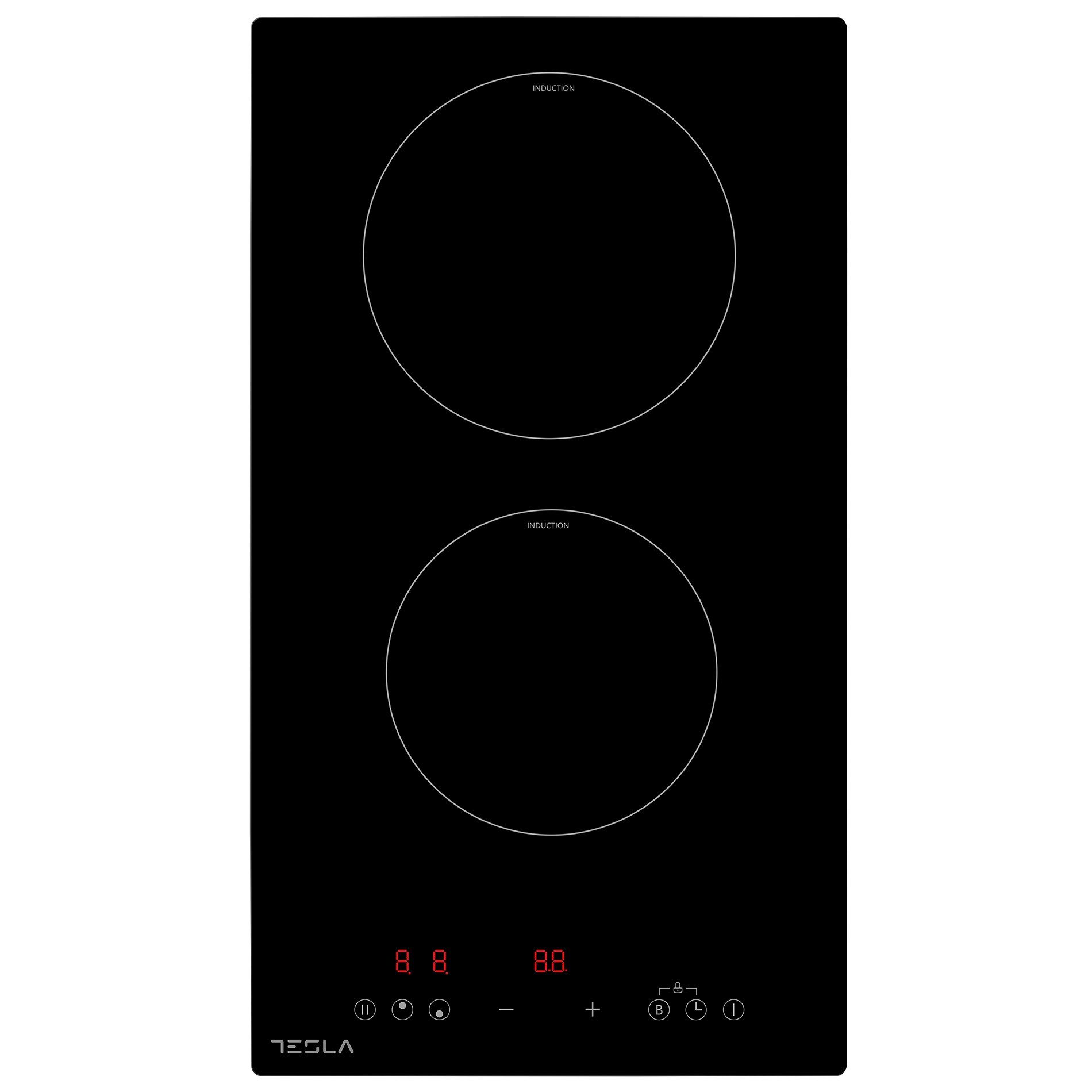 Tesla HI3201MB beépíthető indukciós domino 2 főzőzónás kerámialap, 52x28.8x5.9 cm