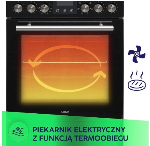 MPM MPM-55-KEI-39 indukciós tűzhely, fekete, 50x60x85cm