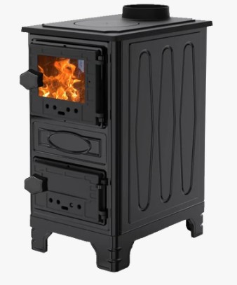 Hunor 304 Mini kandalló 9,2 kW, fekete szín 