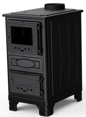 Hunor 304 Mini kandalló 9,2 kW, fekete szín 
