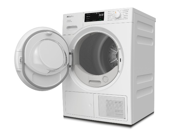 Miele TSD643WP EcoSpeed hőszivattyús szárítógép, 9 kg, inverter motor, 59.6x64.3x85 cm 