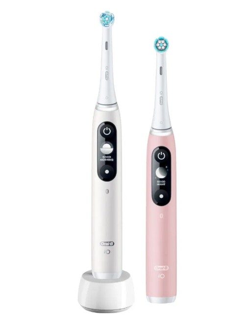 Oral-B iO6 DuoPack White + Pink elektromos fogkefe 