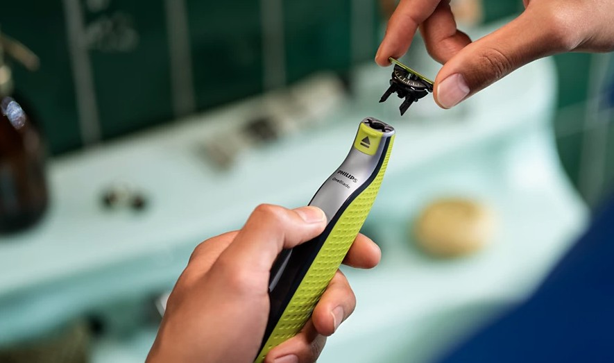 Philips QP2734/23 OneBlade 360 rezgőkéses borotva, száraz és nedves használat, limezöld/grafitszürke szín 