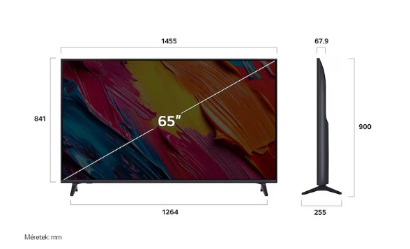 LG 65QNED70A6A 4K UHD AI Smart QNED TV, 65", 165.1 cm 