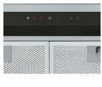 Cata GL-45 X/C LED inox felső szekrénybe,kürtőbe építhető konyhai elszívó, 49.2x27.7x28 cm 