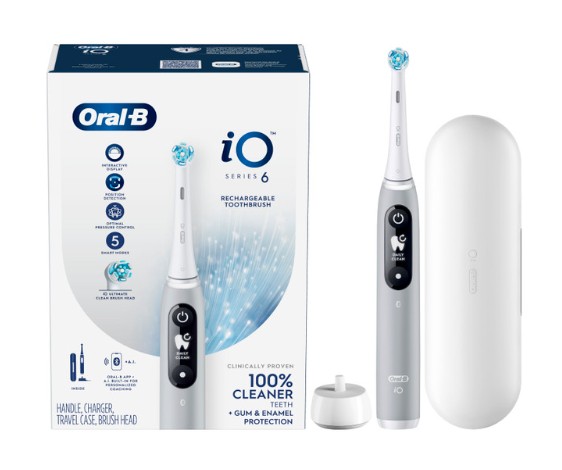 Oral-B iO6 Series Grey Opal elektromos fogkefe 