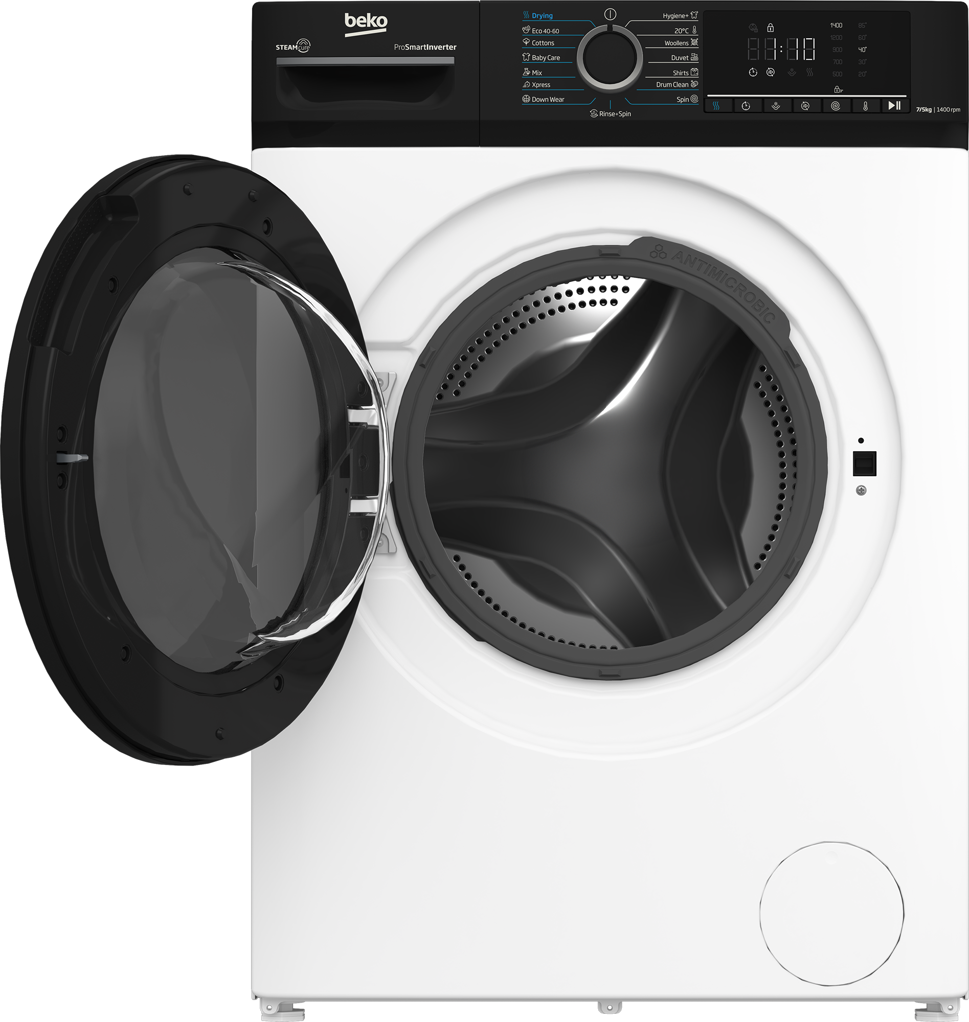 Beko BMM5DFO5741WPB mosó-szárítógép, 7/5 kg, inverter motor, 60x52x84.7 cm