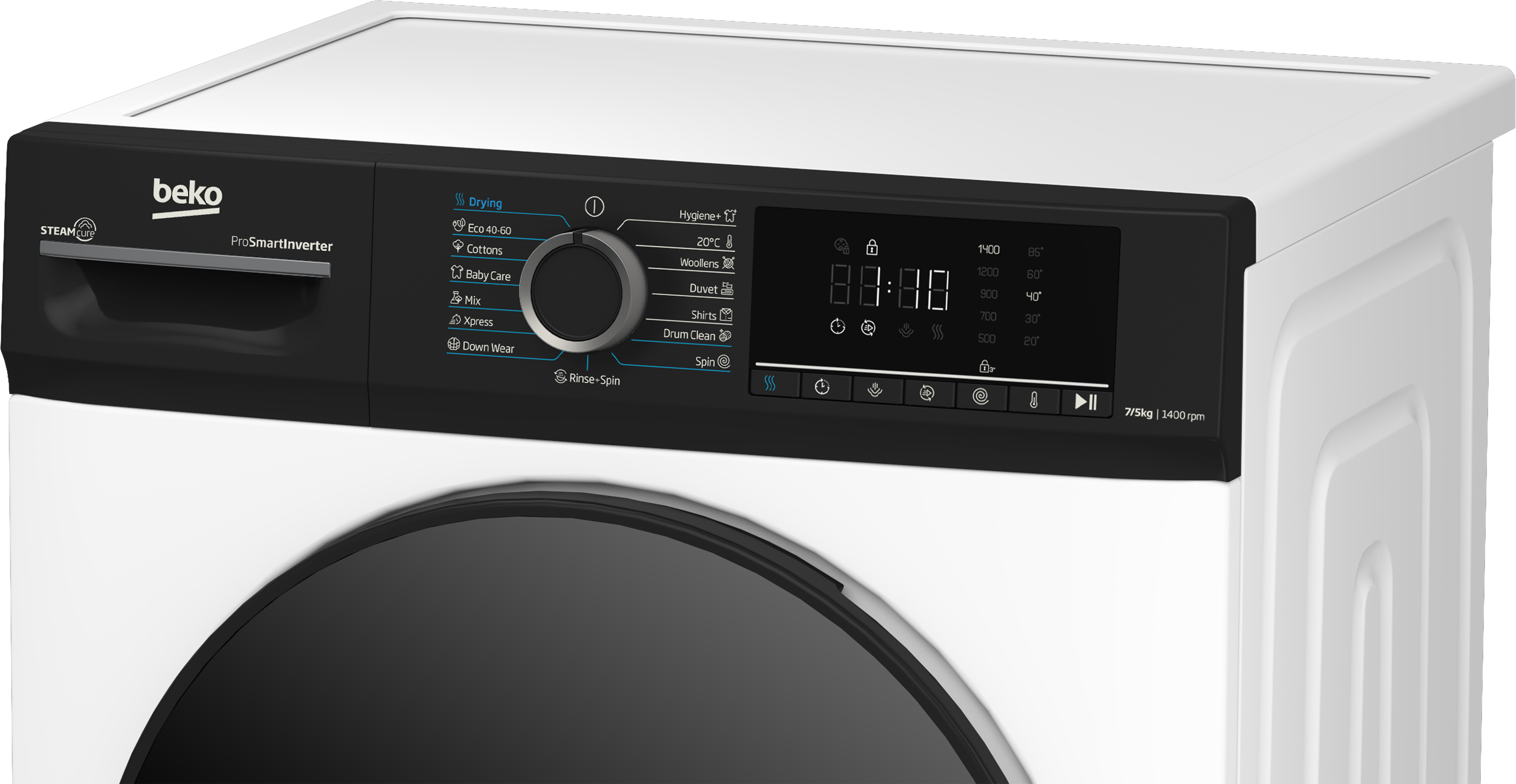 Beko BMM5DFO5741WPB mosó-szárítógép, 7/5 kg, inverter motor, 60x52x84.7 cm