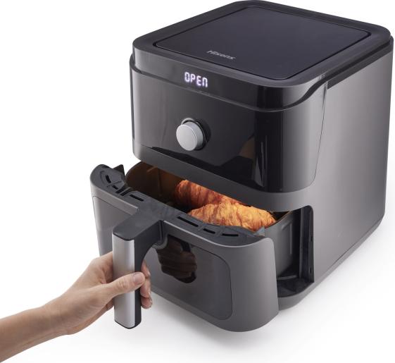 Hisense HAF1800D forrólevegős sütő, 5.7L, 1850W, fekete szín 