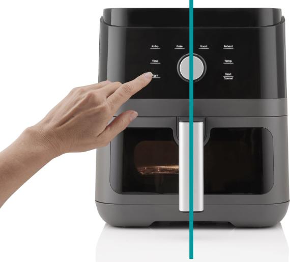 Hisense HAF1800D forrólevegős sütő, 5.7L, 1850W, fekete szín 