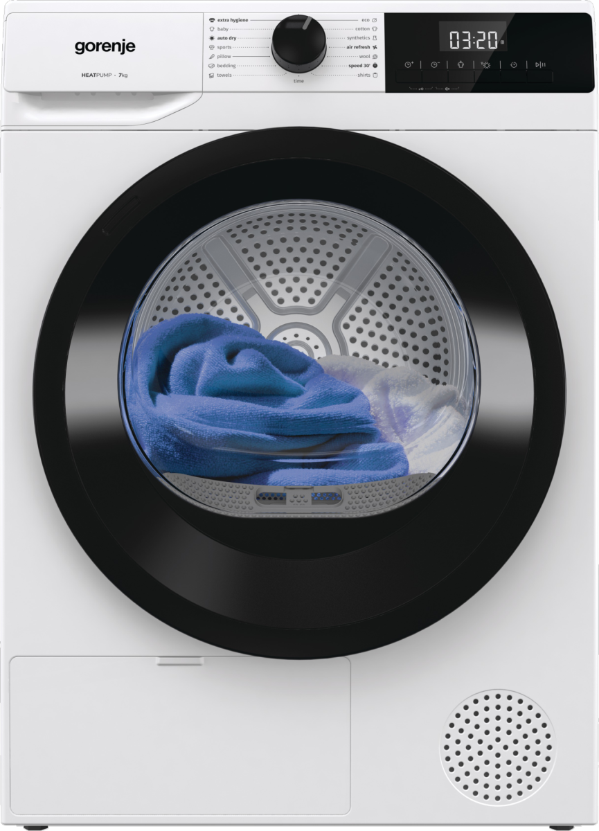 Gorenje D2HNE7E hőszivattyús szárítógép, 7 kg, 59.5x51x84.5 cm