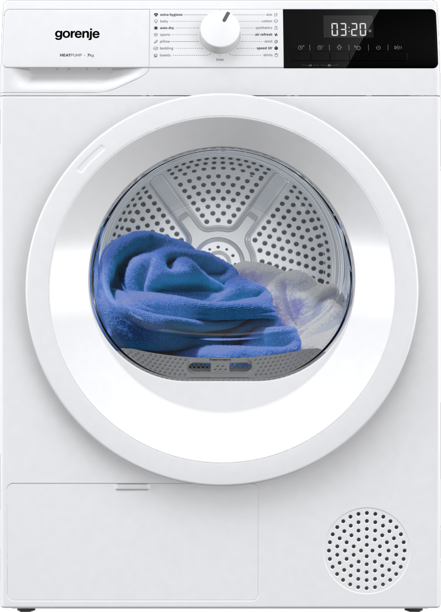 Gorenje DHNE7D hőszivattyús szárítógép, 7 kg, 59.5x55x84.5 cm 