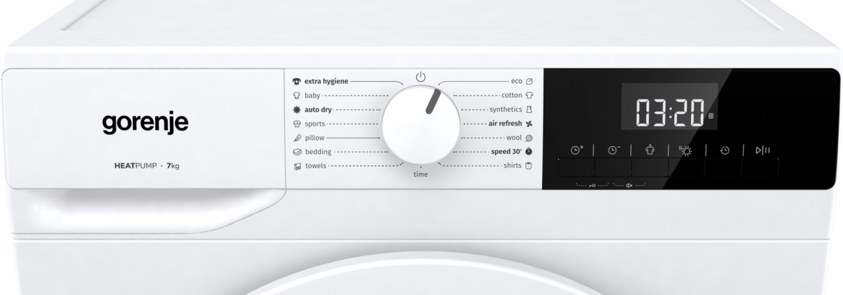 Gorenje DHNE7D hőszivattyús szárítógép, 7 kg, 59.5x55x84.5 cm 