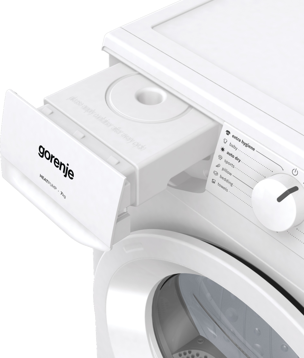 Gorenje DHNE7D hőszivattyús szárítógép, 7 kg, 59.5x55x84.5 cm 