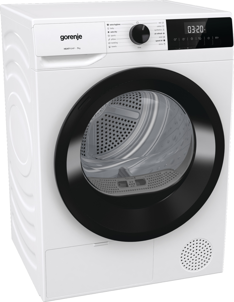 Gorenje D2HNE7E hőszivattyús szárítógép, 7 kg, 59.5x51x84.5 cm