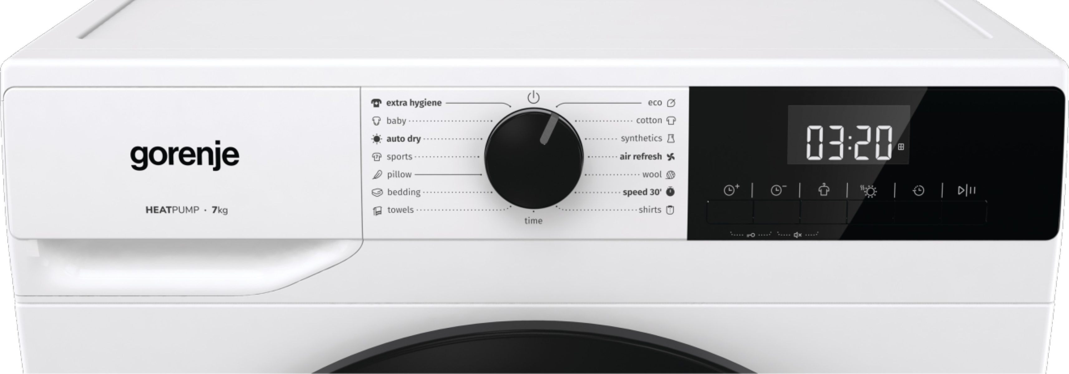 Gorenje D2HNE7E hőszivattyús szárítógép, 7 kg, 59.5x51x84.5 cm